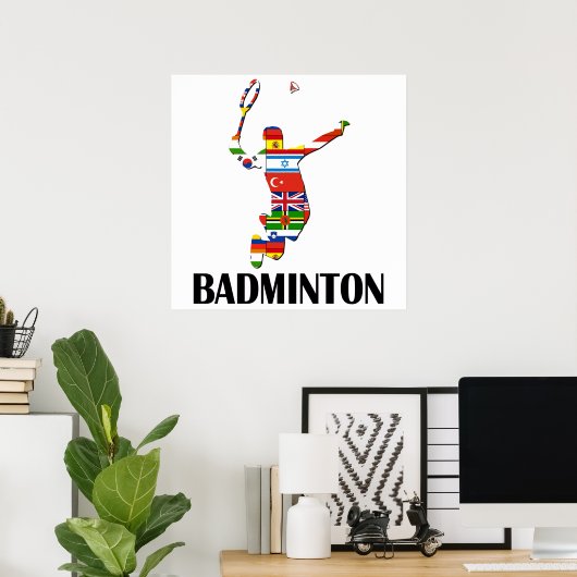 Badminton Poster (Heimbüro)