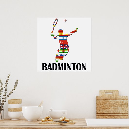 Badminton Poster (Küche)