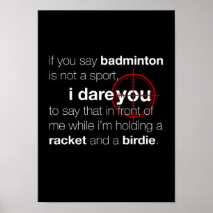Badminton Poster