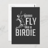 Badminton Postkarte (Vorne/Hinten)