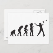 Badminton Postkarte (Vorne/Hinten)