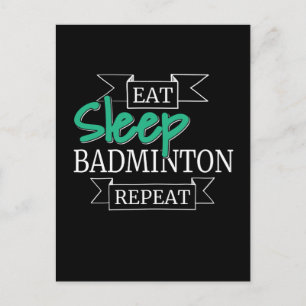 Badminton Postkarte