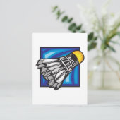 Badminton Postkarte (Stehend Vorderseite)