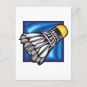 Badminton Postkarte