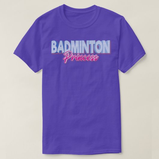 Badminton Princess T-Shirt (Design vorne)