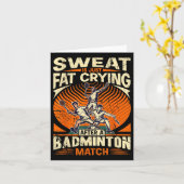 Badminton Pun - Schweiß frisst nur Karte (Gelbe Blume)