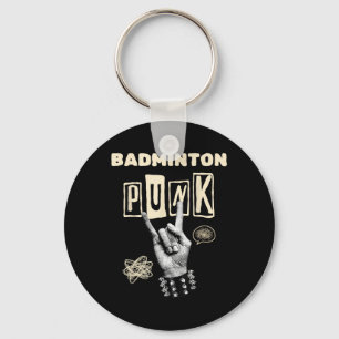 Badminton Punk Rock'n'Roll Racket Shuttle Sport Schlüsselanhänger