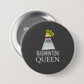 Badminton Queen Button (Vorne & Hinten)