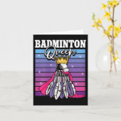 Badminton Queen Shuttle Player Karte (Gelbe Blume)