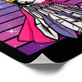 Badminton Queen Shuttle Player Poster (Ecke)