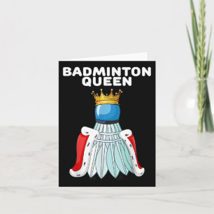 Badminton Queen _ Women Badminton Shirt _ Girls B Karte