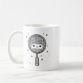 Badminton Racket Comic Shuttle Kaffeetasse (Links)