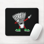Badminton Racket Dabbing Shuttle Player Badminton Mousepad (Mit Mouse)