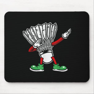 Badminton Racket Dabbing Shuttle Player Badminton Mousepad