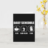 Badminton Racket - Daily Schedule Funny Badminton Karte (Gelbe Blume)