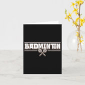 Badminton Racket - Funny Badminton Player Karte (Gelbe Blume)