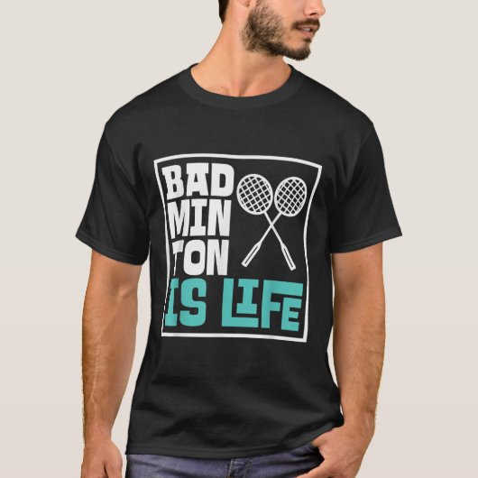 Badminton Racket - Funny Badminton Player T-Shirt (Vorderseite)