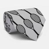Badminton Racket Gray Sport Krawatte (Gerollt)