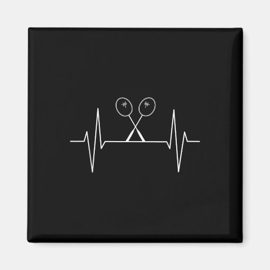Badminton Racket Heartbeat Badminton Player, Shutt Magnet (Vorne)