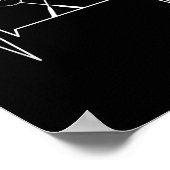 Badminton Racket Heartbeat Badminton Player, Shutt Poster (Ecke)