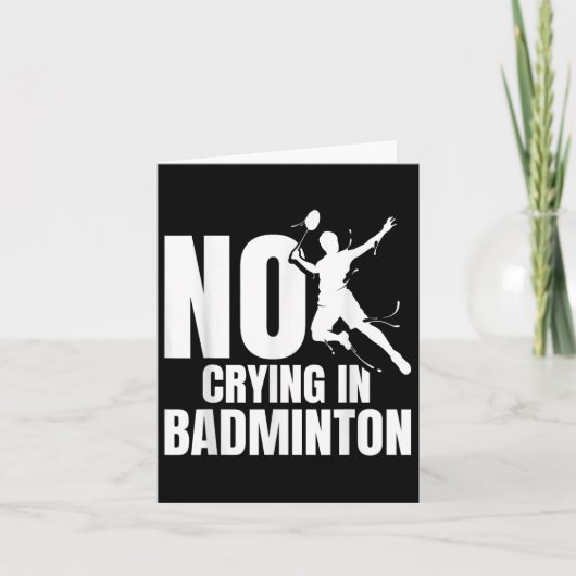Badminton Racket No Cutting Shuttle Player Badmint Karte (Vorderseite)