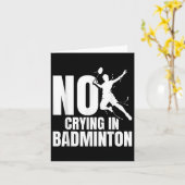 Badminton Racket No Cutting Shuttle Player Badmint Karte (Gelbe Blume)