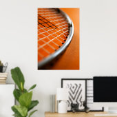 Badminton Racket Poster (Heimbüro)