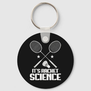 Badminton Racket Science Shuttle Player Badminton Schlüsselanhänger