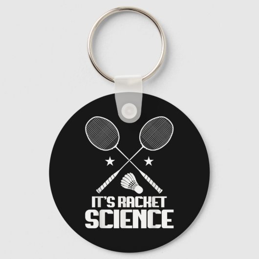 Badminton Racket Science Shuttle Player Badminton Schlüsselanhänger (Vorderseite)