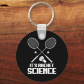 Badminton Racket Science Shuttle Player Badminton Schlüsselanhänger (Vorderseite)