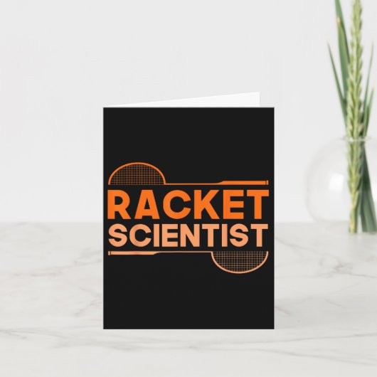 Badminton Racket Scientist Shuttle Karte (Vorderseite)
