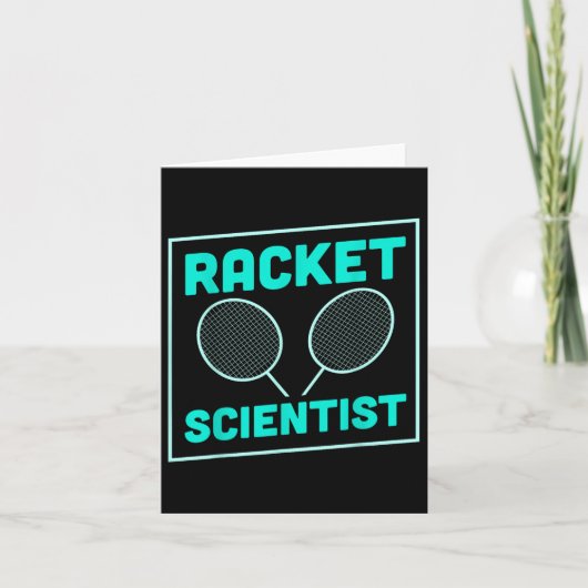 Badminton Racket Scientist Shuttle Karte (Vorderseite)