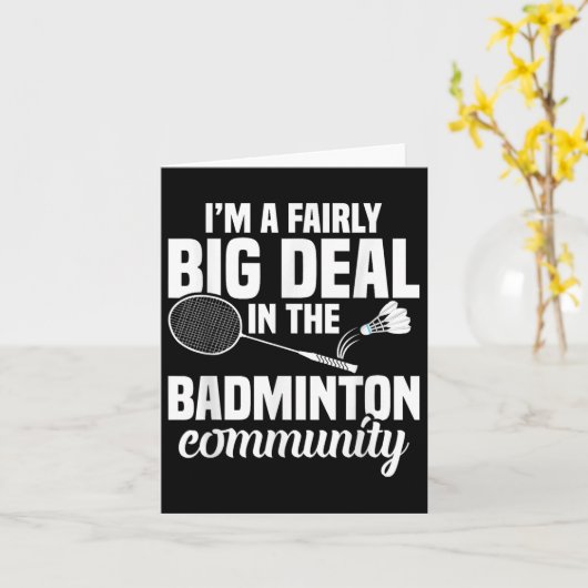 Badminton Racket Shuttle A Fairly Big Badminton Pl Karte (Gelbe Blume)