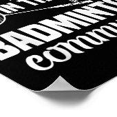 Badminton Racket Shuttle A Fairly Big Badminton Pl Poster (Ecke)
