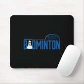 Badminton Racket Shuttle Sports Design Mousepad (Mit Mouse)