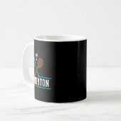 Badminton Racket Shuttle Team Coach Badminton Play Kaffeetasse (Vorderseite Links)