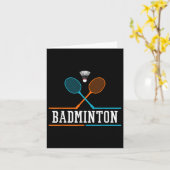 Badminton Racket Shuttle Team Coach Badminton Play Karte (Gelbe Blume)