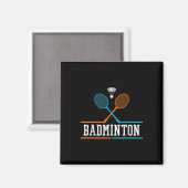 Badminton Racket Shuttle Team Coach Badminton Play Magnet (Vorderseite/Rückseite)