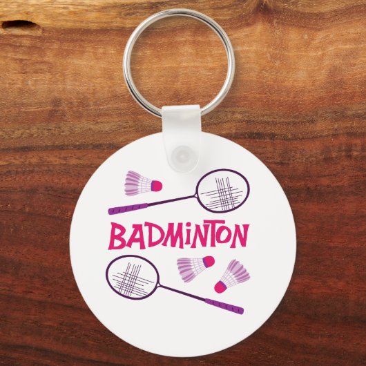 Badminton Rackets Schlüsselanhänger (Vorderseite)