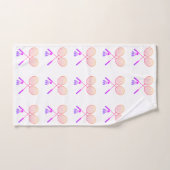 Badminton Rackets Shuttlecock Birdie Pattern Handtuch (Handtuch)