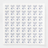 Badminton Rackets Shuttlecock Birdie Serviette (Vorderseite)