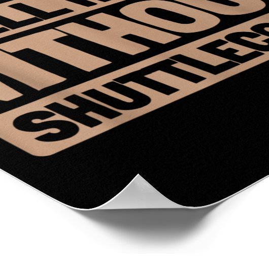 Badminton Racquet - Spieler Court Racket Team Shut Poster (Ecke)