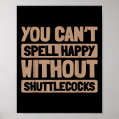 Badminton Racquet - Spieler Court Racket Team Shut Poster (Vorne)