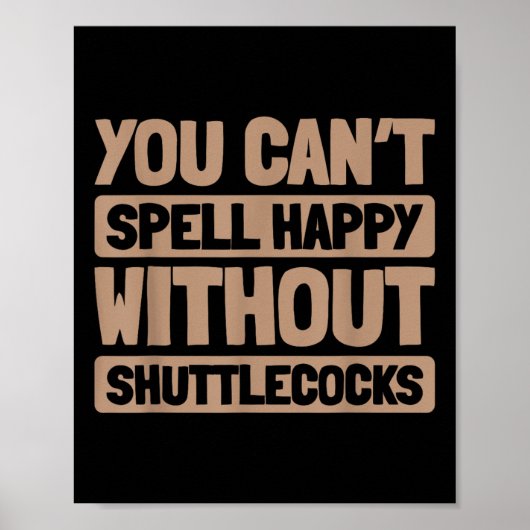 Badminton Racquet - Spieler Court Racket Team Shut Poster (Vorne)