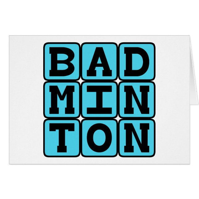 Badminton, Racquet Sport (Vorderseite (Horizontal))