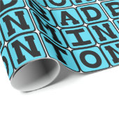 Badminton, Racquet Sport Geschenkpapier (Rolleneckpunkt)