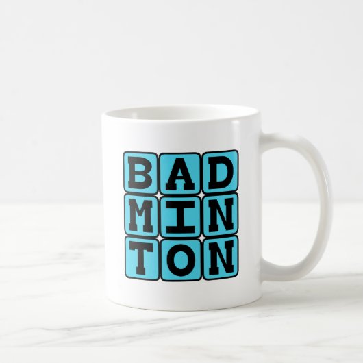 Badminton, Racquet Sport Kaffeetasse (Rechts)