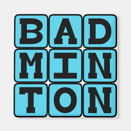 Badminton, Racquet Sport Magnet (Vorne)