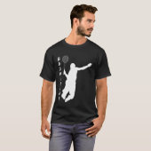 Badminton Racquet Sport Man Boy Strokes T-Shirt (Vorne ganz)