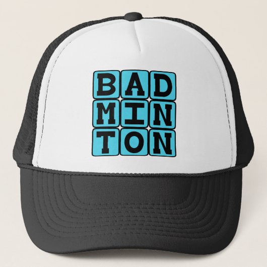 Badminton, Racquet Sport Truckerkappe (Vorderseite)